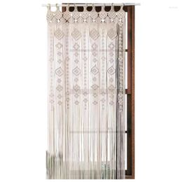 Curtain Boho Macrame Curtains Window Panels 78.74x33.46in Wall Hangings For Bedroom