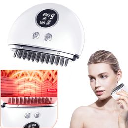 Face Massager EMS Microcurrent Vibration Head Relaxation Guasha LED Neck Body Lifting Skin Rejuvenation Device 230612