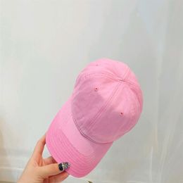 Classic Adjustable Baseball Cap Hat Cotton Pink Unisex One size fits all286S