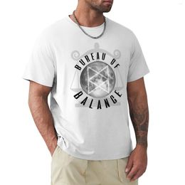 Men's Polos Bureau Of Balance T-Shirt Tee Shirt Hippie Clothes Vintage T Short Sleeve Men