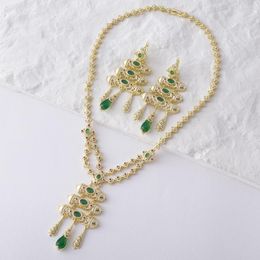 Necklace Earrings Set High Quality Moroccan Traditional Women'S Jewellery Bridal Wedding Luxury Accessories Gifts