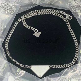 Pendant Necklaces men designer luxury jewelry prad gold double deck silver chain jewellery mens womens birthday party charm necklaces pendants J230612