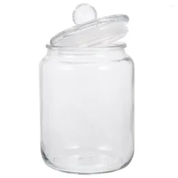 Storage Bottles Glass Food Container Flour Jar Sugar Cookie Coffee