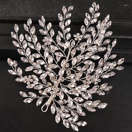 Hair Clips Luxury Full Clear Crystal And Rhinestone Bridal Vine Handmade Headpiece Bride Jewellery For Women Wedding