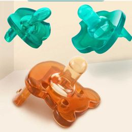 Pacifiers# Baby 0-6-18 All newborn sleeping gum customized silicone baby pacifier G220612