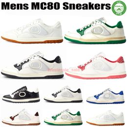 Mac80 Sneakers Mens Womens Casual Shoe Designer Luxury Vintage Round Head Textile Embroidery Low Top Black Beige Flat Bottom mac 80 Running Shoe ACE Trainers