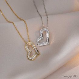 Pendant Necklaces Exquisite Fashion Love Crystal Zircon Necklace Personalised Jewellery Accessories Gifts for Family Friends and Lovers R230612