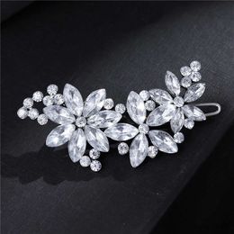 Wedding Hair Jewellery Fashion Women Lady Rhinestone Bridal Flower Hairgrips Hairpins R230612