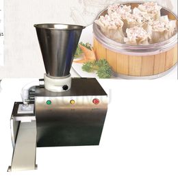 Tabletop Steamed Stuffed Bun Momo Making MachineSmall Dumplings Wrapping Machine Semi-Automatic Stainless Steel Shumai Maker