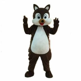 ursuit Cartoon Dress Outfits Halloween Set Party CostumeLong Squirrel Mascot Costume Party Game Dress