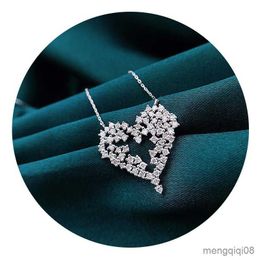 Pendant Necklaces Fashion Luxury Heart Shaped Necklace for Wedding Stylish Women's Accessories Party Love Gift Statement R230612