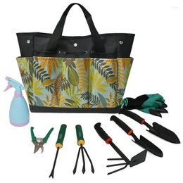 Storage Bags Home Tool Bag Garden Case Tote Pouch With Large Capacity 2 Side Pockets 6 Rectangle For Patios