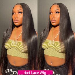 HD Transparent 13x4 Lace Frontal Human Hair Wig Bone Straight Lace Front Wigs Human Hair 4x4 Closure Lace Frontal Wigs For Women