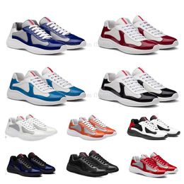 2023 mens athletic America Cup designer sneakers Running Shoes Low soft casual shoe Black Mesh Lace-up flat prad prads sports Outdoor Runner Trainers big size