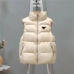 Womens Vests Puffy Jacket Sleeveless Woman Jackets Designer Coat Matte With Letters For Lady Slim Outwears Coats M-2XL