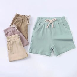 Summer Kids Casual Jogger Shorts Boys Girls Shorts Blank Pants Sport Children Cotton Clothing