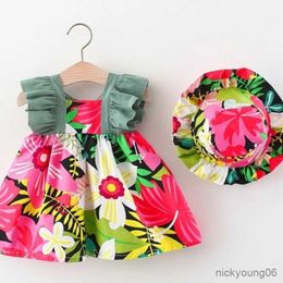 Girl's Dresses Toddler Baby Princess New Summer Flowers Floral Costumes Children Girls Cute R230612