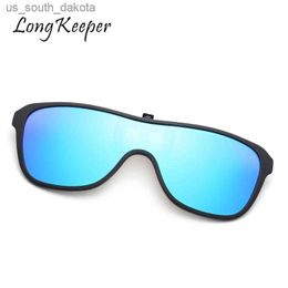 New Polarised Clip On Sunglasses Men Women Driving Change Colour Sun Glasses Photochromic Clip Goggles Night Vision Uv Oculos L230523