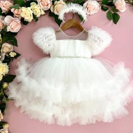 Girl Dresses Toddler Baby 1 2 3 Year Birthday Dress For Clothing Princess Party Christening Tutu Gown Vestido