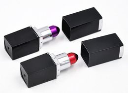 Popular Hidden Lipstick Designed Metal Pipe Lipstick Pipe Tobacco Philtre Smoking Pipes Magic Novelty Gift For Woman Red Purple Colour