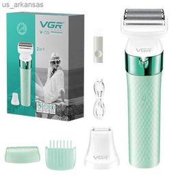 Original VGR Electric Shaver For Women Trimmer Razor Rechargeable Lady Face Body Hair Remover Bikini Trimmer For WomenWet Dry L230523