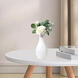 Vases Elegant Vase Portable Decorative Ornamental Imitation Glaze Modern Flower Arrangement