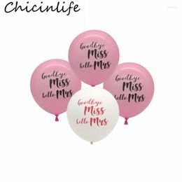 Party Decoration 10Pcs 10inch Goodbye Miss Hello Mrs Latex Balloons For Wedding Engagement Bridal Shower Bachelorette Supplies