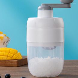 Baking Moulds Manual Ice Crusher Hand Crank Shaved Machine Portable Household Kitchen Blender Grinder Snow Cone Slushie Maker