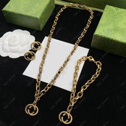 Classic fashion Jewellery Sets Popcorn necklaces Twist bracelet Luxury Designer earrings aretes orecchini for women party lovers gift high quality with box