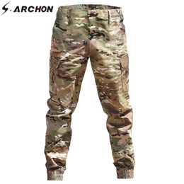 Sweatpants Waterproof Men Fashion Streetwear Casual Camouflage Jogger Pants Tactical Military Trousers Men Cargo Pants for Droppshipping