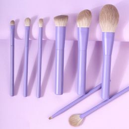 Makeup Tools Purple Pink Brushes Set Synthetic Hair Vegan Brush 8 Pcs Beauty Tool For Foundation Eye Shadows Blending Powder Cosmetic 230612