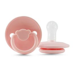Pacifiers# 100% food grade silicone milk solid Colour baby high-quality pacifier accessories G220612