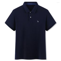 Men's T Shirts Fat Man Sports Polo Shirt Cotton Plus Men's Lapel Short Sleeve T-shirt Summer Large Half Loose