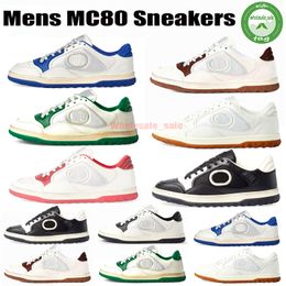 Designers Sneakers Fashion Women Mac 80 Mac80 Casual Shoes Platform Vintage Letter Rubber Leather Textile Embroidery High Quality Luxury Men Trainer ACE Shoes