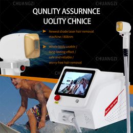 Hot Permanent Hair Removal Professional Ice Platinum Portable 808nm Diode Laser Wavelength Freezing Point Painless Machine