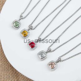 Pendant Necklaces Black Onyx Necklace Garnet Men Pendant 7mm Jewelry Designer Amethyst Diamond Petite High Blue Topaz End Jewelry Women Necklace J230612