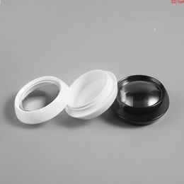 3g/5g Empty Black Shinning Nail Glitter Powder box Dust Eyeshadow Makeup Cream Lip Balm Container Pots 100pcs/lotgood qty Tqbnx