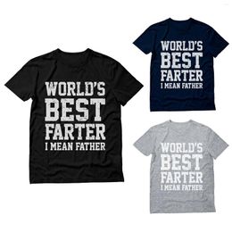 Men's T Shirts Mens Gifts For Dad Father's Day Funny Shirt Worlds Farter I Mean Father Humour Skiing Turtleneck Men