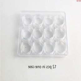 5cases X 1g Mini Refillable Bottles Travel Face Cream Jar Small Cosmetic Container Plastic Sample Makeup Pot 12/baggood Pknkf