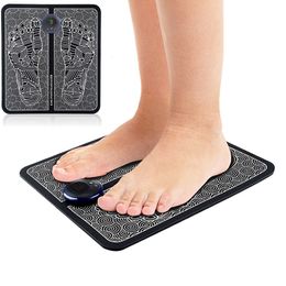 Foot Massager Pastsky EMS Foot Massager Mat Electric Health Care Muscle Stimulator Relieve Legs Boost Blood Circulation Body Ache Pain Relax 230609