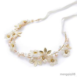 Wedding Hair Jewellery Bride Floral Garland Hairband Leaf Headpiece R230612