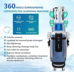 Effective 2000watt slimming machine 5 cryo handle 800W ultrasonic vacuum lipo weight loss laser fat freezing beauty machine taxes free no any additional fees