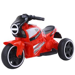 Children's Electric Motorcycle Tricycle Three-wheeled Game Toy Car Stroller with Early Education Electric Car for Kids Ride On