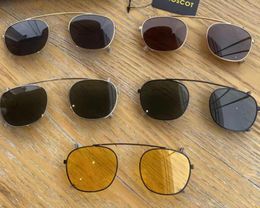 Lemtosh di alta qualità S M L Taglia Johnny Depp Style Occhiali da sole Clip da uomo Retro Vintage Polarized 7COLOR Clip da donna