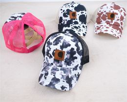 Summer Baseball Cap Cows Pattern Sun Protection Hat Couple Hat Travel Sun Hat Sun Protection Hat Adult Peaked Caps Wholesale