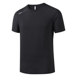 2023 neue Eis Sport T Shirt Kurzarm Shirt T-shirts Herren Mode Sommer Dünne Seide Schnell Trockene Kleidung Lose Plus größe