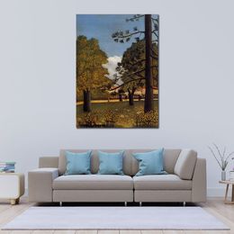 Tropical Landscapes Art Henri Rousseau Painting View of Parc De Montsouris Canvas Artwork Handmade High Quality Wall Decor