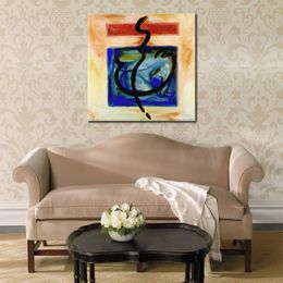 Colourful Abstract Painting on Canvas Moved by The Music Art Unique Handcrafted Artwork Home Decor