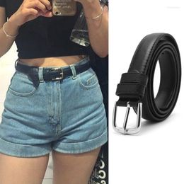 Belts 2023 Fashion Women Leather Metal Pin Buckle Waist Belt Waistband Casual Luxury