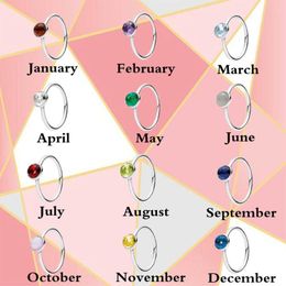 Cluster Rings 2023 Fashion S925 High Quality Twelve Months Series Simple Jewellery Gifts For Couples (multiple Colours Are Available)